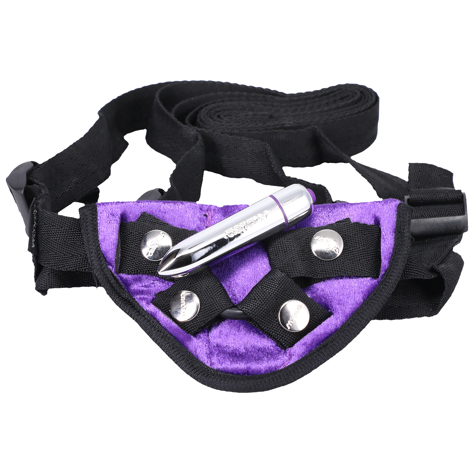 Velvet Vibrating Harness Lilac