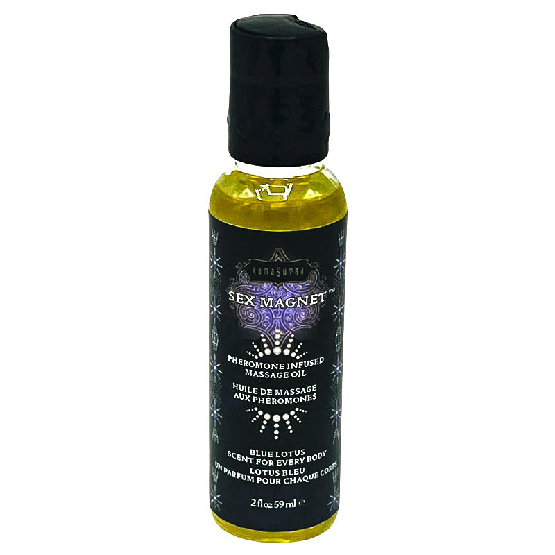 SEX MAGNET Pheromone - Blue Lotus  Massage Oil 2oz