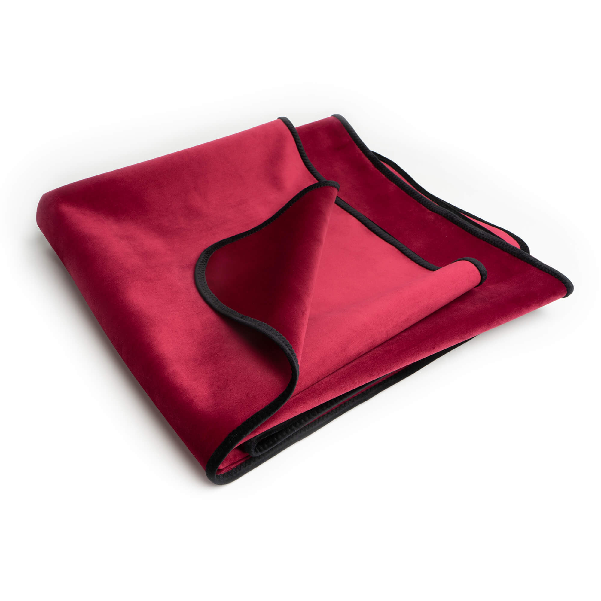 Fascinator Lush Throw  Merlot Microvelvet - King Size