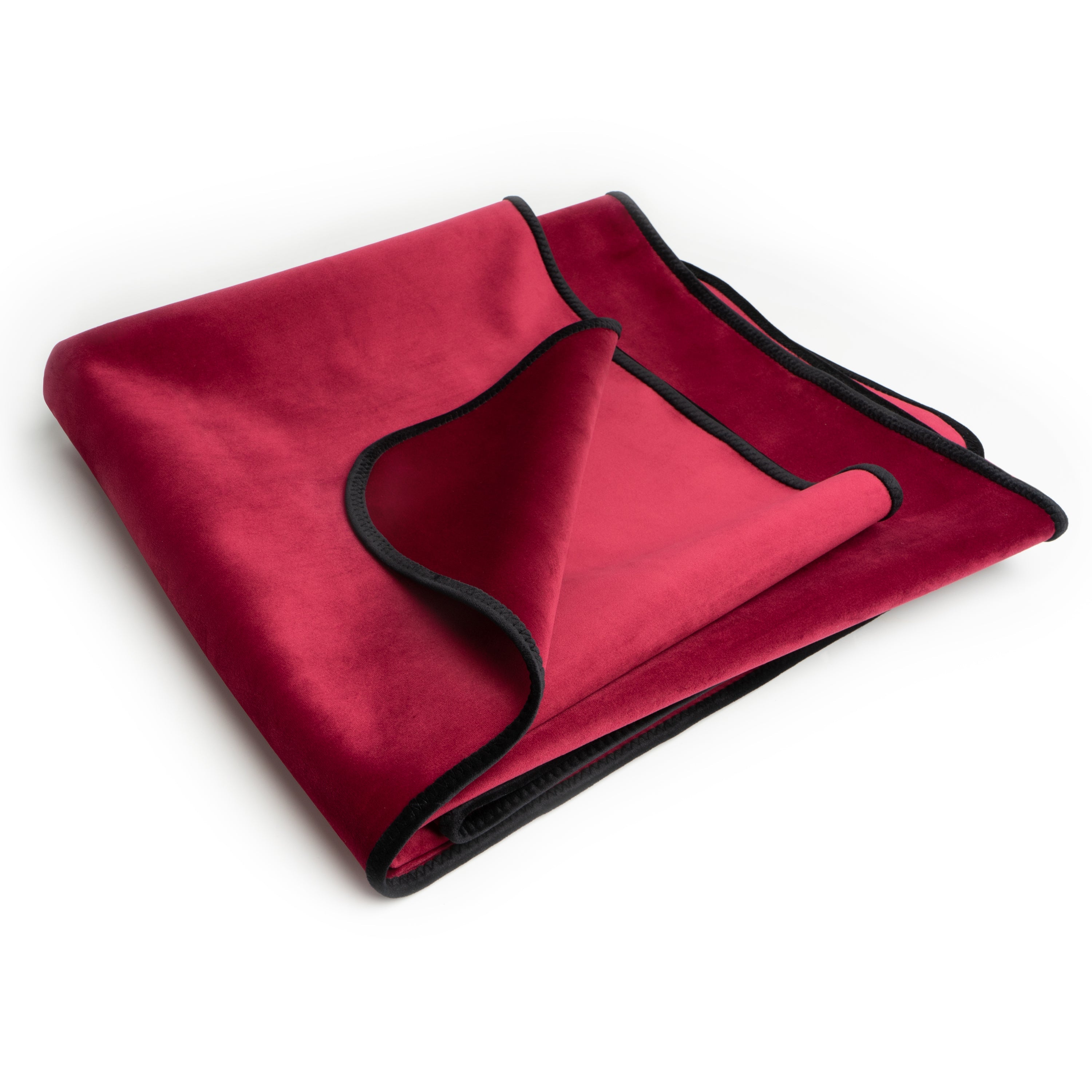 Fascinator Throw Merlot  Microvelvet - Mini