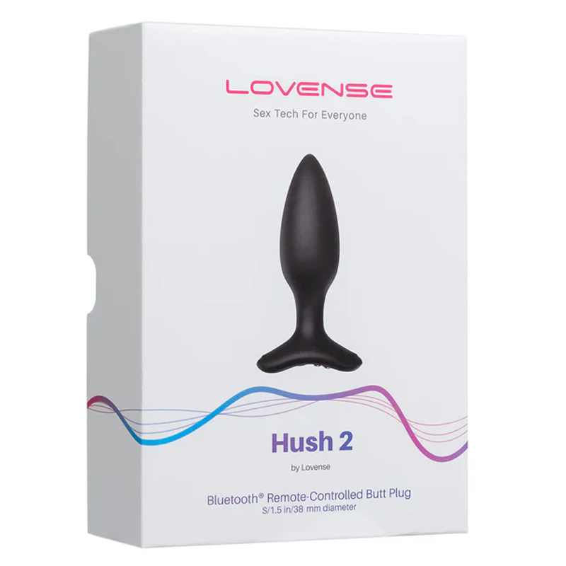 HUSH 2 1.5" BLUETOOTH BUTT PLUG - BLACK