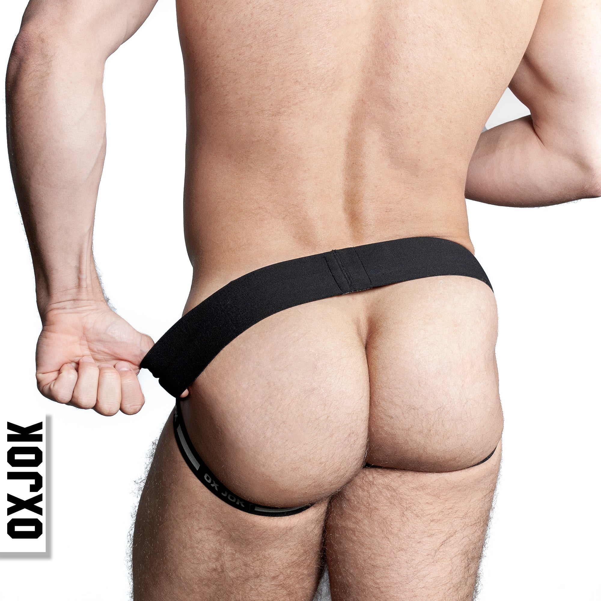 AIRMESH swagger jockstrap, TAR BLACK, SMALL