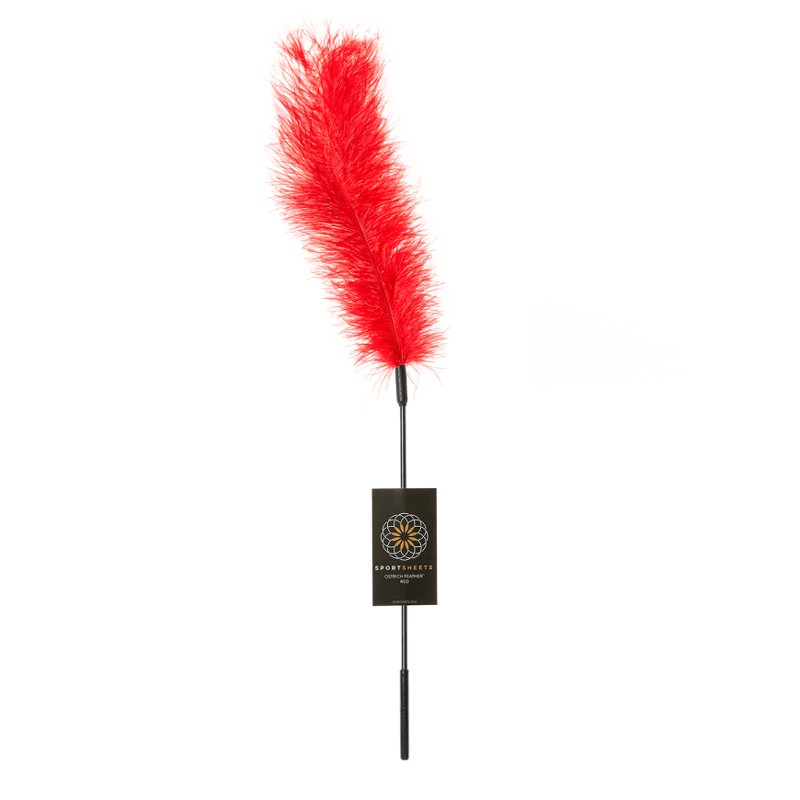 Ostrich Tickler - Red