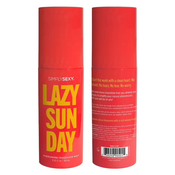 PHEROMONE BODY MIST - LAZY SUNDAY  - 3.35 floz | 99mL